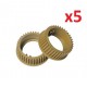 KYCE8852 5xUpper Roller Gear 38T per KYOCERA KM1620,2050,TA181