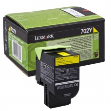 Lexmark origjinale toner ngjyrë e verdhë 70C20Y0 702Y rreth 1000 faqe i ripërdorshëm