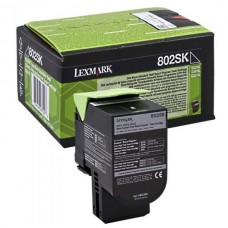 Lexmark origjinale toner ngjyrë e zezë 80C2SK0 802SK rreth 2500 faqe i ripërdorshëm