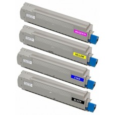 Toner Laserjet kompatibël me ngjyra e ndertuar e re, e garantuar për OKI Executive e zezë ES8451BK