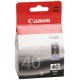 Canon Kartuçë me bojë ngjyrë e zezë PG-40 0615B001 kapacitet 355 faqe 16ml 