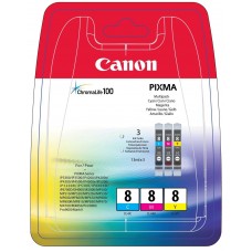 Canon Multipack ngjyrë e kaltër/ngjyrë magenta/ngjyrë e verdhë CLI-8multi 0621B029 CLI-8c + CLI-8m + CLI-8y a 13,0ml