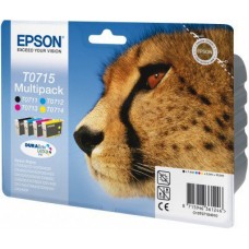 Epson Multipack ngjyrë e zezë / ngjyrë e kaltër / ngjyrë magenta / ngjyrë e verdhë C13T07154010 T0715 4 kartuça: T0711 + T0712 + T0713 + T0714