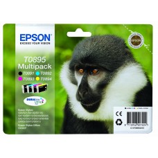 Epson Multipack ngjyrë e zezë / ngjyrë e kaltër / ngjyrë magenta / ngjyrë e verdhë C13T08954010 T0895 4 kartuça: T0891 + T0892 + T0893 + T0894