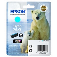 Epson Kartuçë me bojë ngjyrë e kaltër C13T26324010 T2632 rreth 700 faqe 9.7ml kartuça me bojë XL