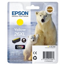 Epson Kartuçë me bojë ngjyrë e verdhë C13T26344010 T2634 rreth 700 faqe 9.7ml kartuça me bojë XL