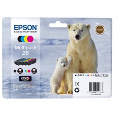 Epson Multipack ngjyrë e zezë / ngjyrë e kaltër / ngjyrë magenta / ngjyrë e verdhë C13T26164010 T2616 4 kartuça me bojë: T2601 + T2612 + T2613 + T2614