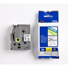 Brother shirit i laminuar ngjyrë e zezë mbi ngjyrë trasparente TZe-151 TZ-151 24 mm x 8 m, i laminuar