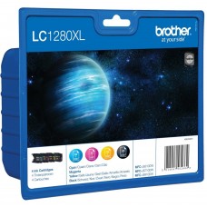 Brother Multipack ngjyrë e zezë/ngjyrë e kaltër/ngjyrë magenta/ngjyrë e verdhë LC1280XLVALBPDR LC-1280 XL 4 kartuça me bojë LC-1280XL: BK+C+M+Y