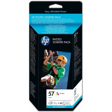 HP Value Pack Q7942AE 57 starter pack, 10 x 15 cm, 240 gr/mq², 60 faqe, glossy, Premium, 1 kartuçë me ngjyrë