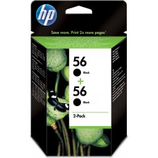 HP Multipack ngjyrë e zezë C9502AE 56+56 2x C6656AE