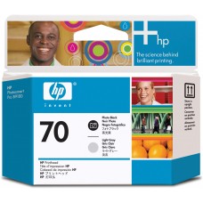 HP kokë e printimit ngjyrë e zezë (foto) + ngjyrë gri e hapur C9407A 70 