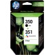 HP Multipack ngjyrë e zezë SD412EE 350+351 bojë: HP 350 - CB335EE + HP 351 - CB337EE