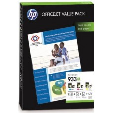 HP Value Pack ngjyrë e kaltër / ngjyrë magenta / ngjyrë e verdhë CR711AE 933 XL 3x kartuça HP 933XL: c +m +y +75 Fogli A4