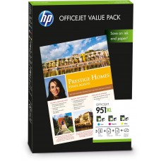 HP Value Pack ngjyrë e kaltër / ngjyrë magenta / ngjyrë e verdhë CR712AE 951 XL 3x kartuça HP 951XL: c +m +y +75 fletë A4
