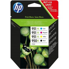 HP Multipack ngjyrë e zezë / ngjyrë e kaltër / ngjyrë magenta / ngjyrë e verdhë C2P43AE 950 XL / 951 XL 1x kartuçë me bojë HP 950XL + 3x kartuça HP 951XL: c +m +g