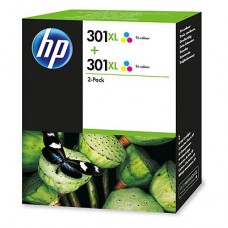 HP Multipack të ndryshme me ngjyra D8J46AE 301 XL 2 x HP 301 XL me ngjyra