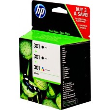 HP Multipack ngjyrë e zezë / të ndryshme me ngjyra E5Y87EE 301 3x kartuçë HP 301: 2X CH561EE + 1x CH562EE