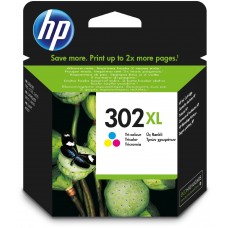 HP kartuçë me bojë me ngjyra të ndryshme F6U67AE 302 XL deri në 330 faqe 